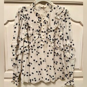 Rebecca Taylor Alessandra Ruffle Blouse